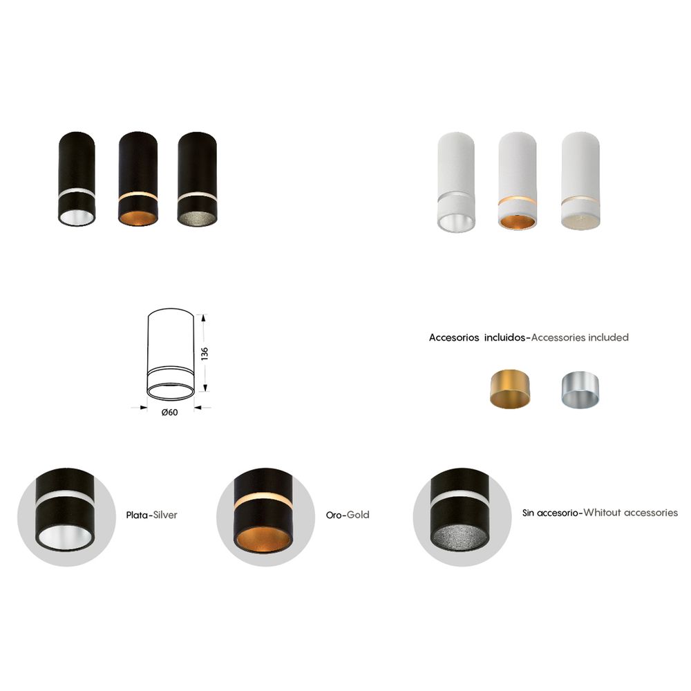 8885 Накладной светильник SPLIT