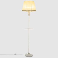 Citilux Вена CL402923T Торшер патина со столиком и кремовым абажуром