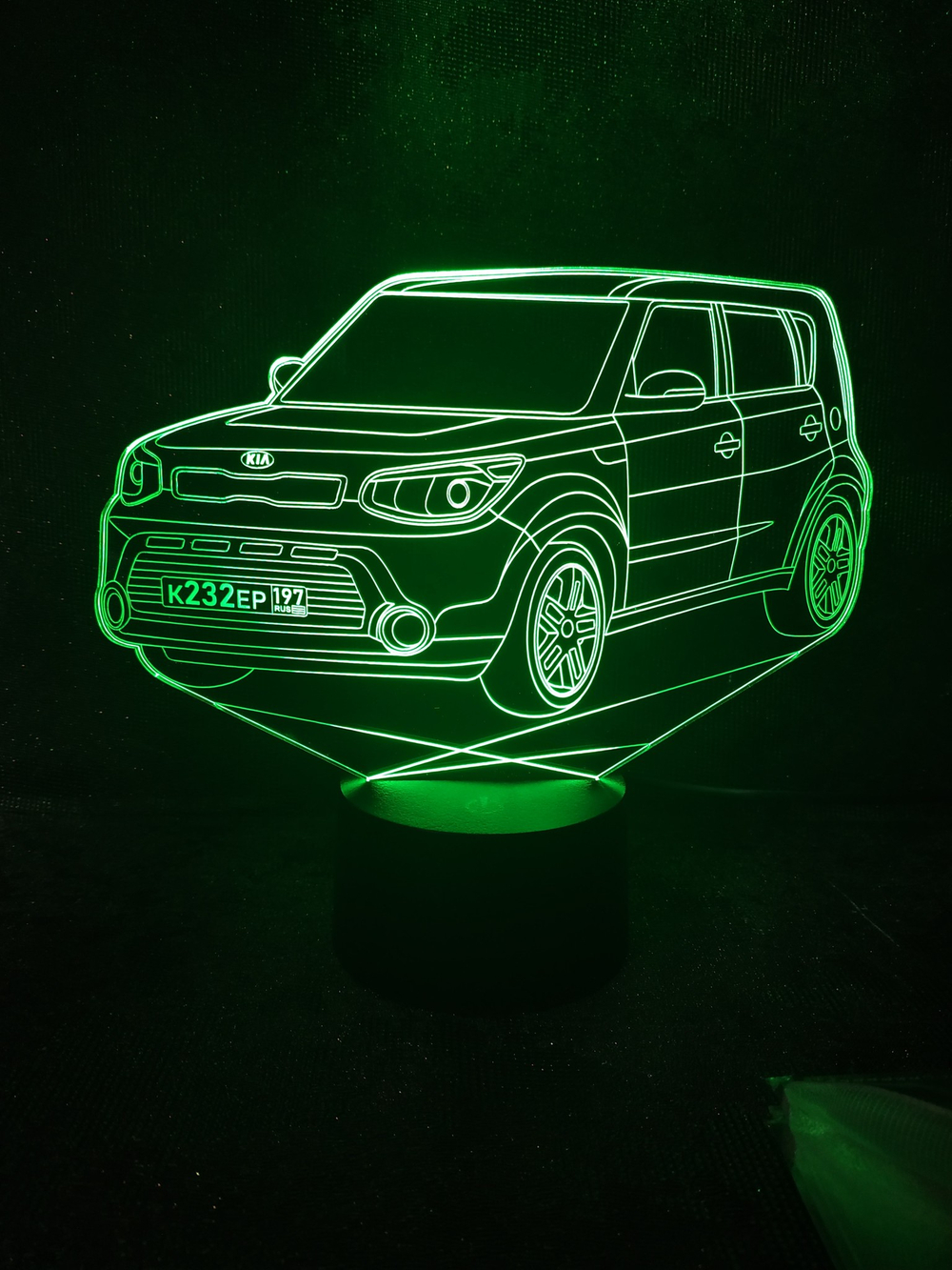 3Д- ночник "Автомобиль - Kia Soul – Киа Соул"