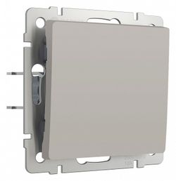 Выключатель проходной одноклавишный без рамки Werkel дымчатый W1212004