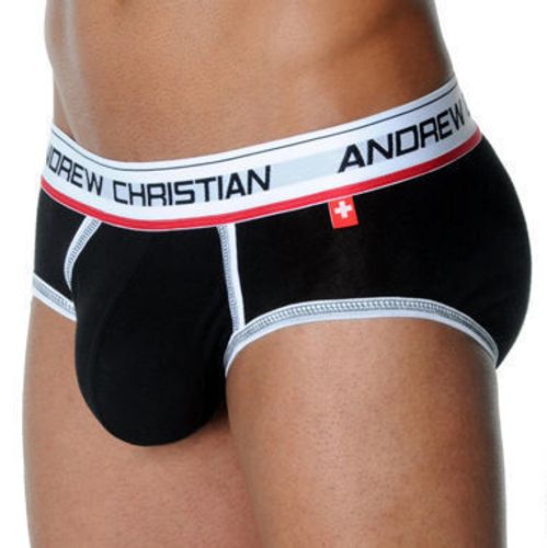 Мужские трусы брифы Andrew Christian CoolFlex Brief Show-It Black AC32