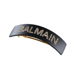 Balmain Hair Couture Заколка-автомат черная с Кристаллами Swarovski