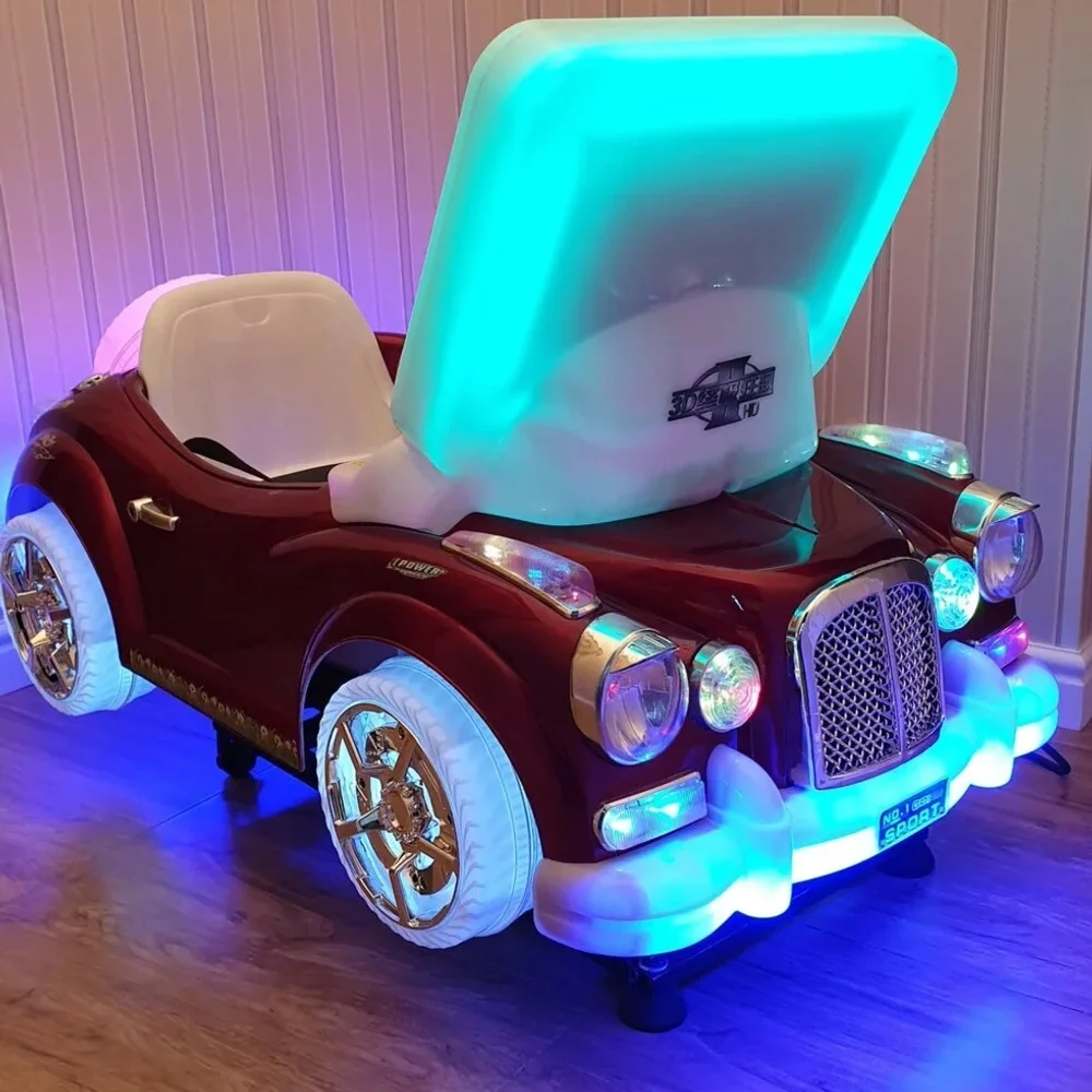 Автомат качалка с видео игрой «Ретромобиль»