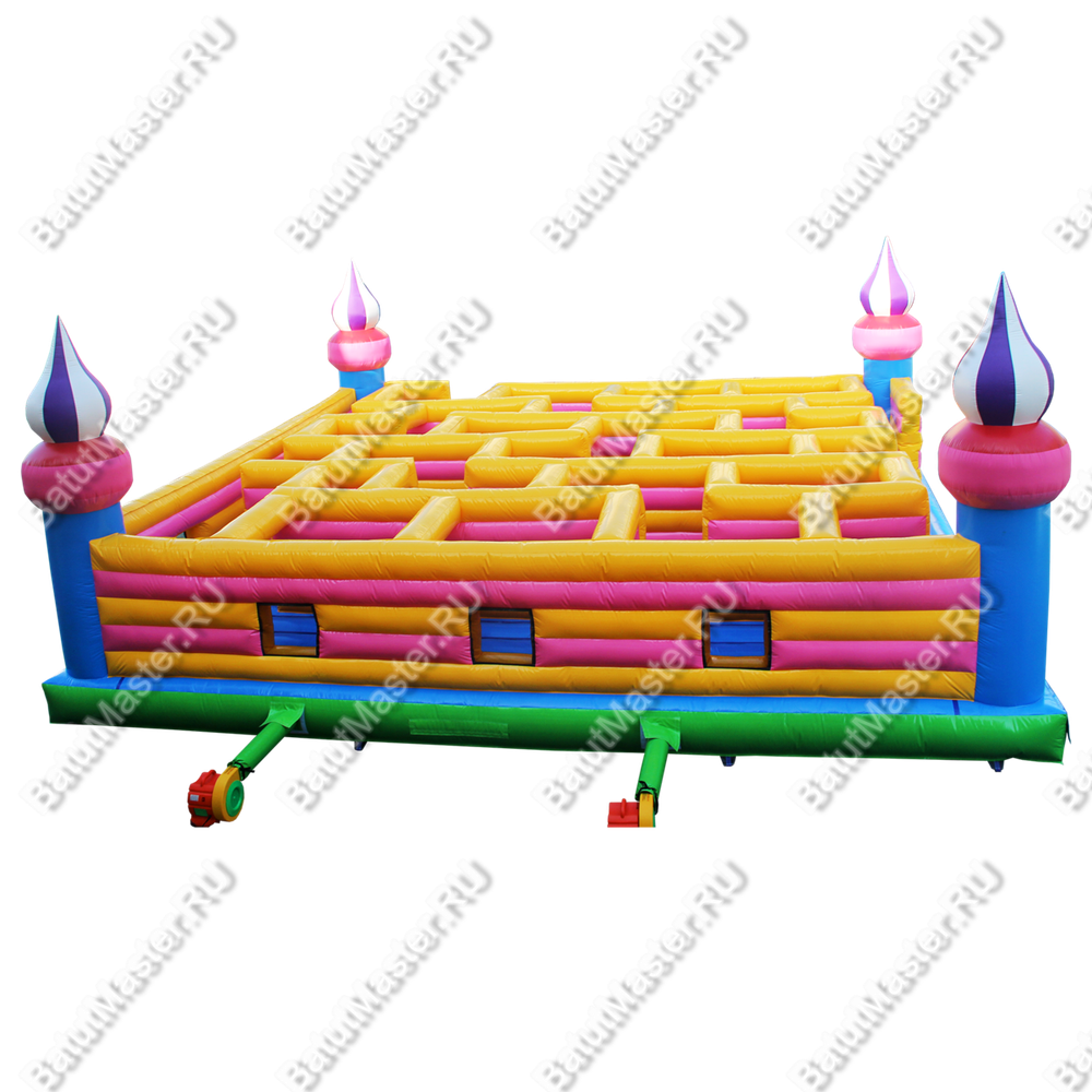 Надувной лабиринт "Магический" размер 6*6*4 м