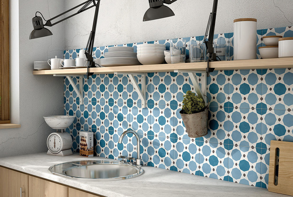 Equipe Caprice Deco Sapphire Colours 20x20