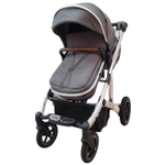 Детская коляска-трансформер 2в1 Luxmom 711 / черного цвета