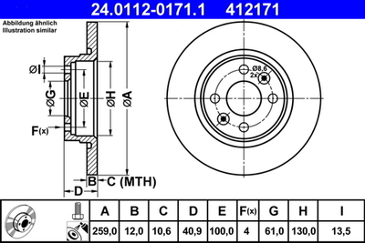 ATE - 24011201711-ATE - Brake Disc