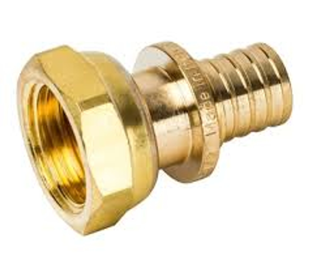 STOUT Переходник с накидной гайкой 20*G 3/4" для труб из сшитого полиэтилена аксиальный*