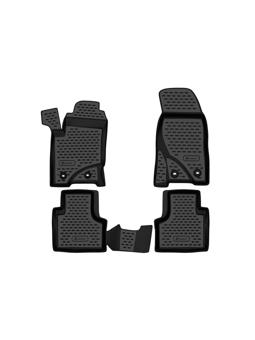 Коврики в салон для CHEVROLET NIVA 2009-2020, LADA NIVA I, Travel 2020-˃, внедорожник , 4 шт. (полиуретан) NLC.52.17.210