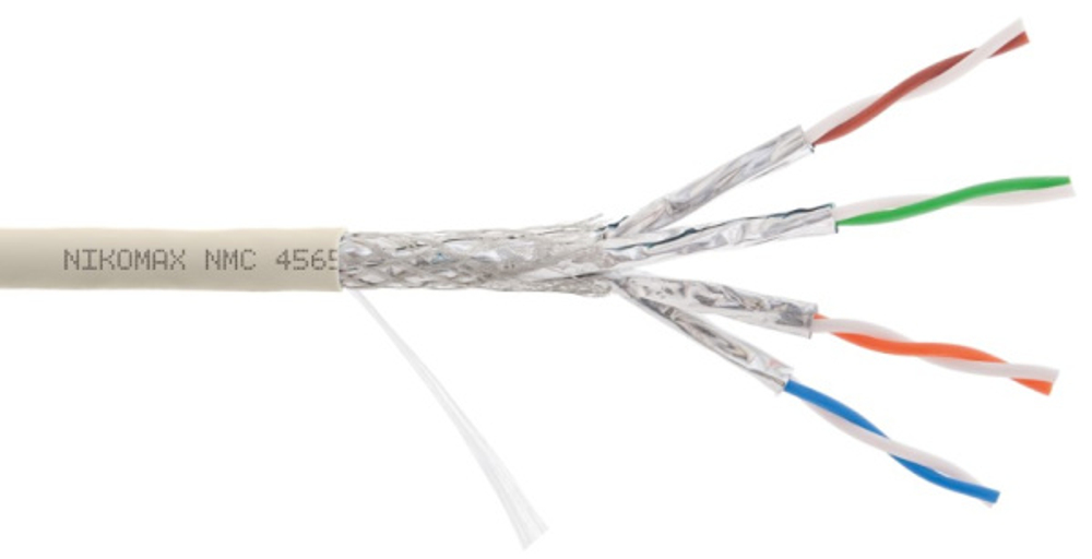 Кабель витая пара S/FTP 7 кат. 4 пары NikoMax NMC 4565L-IY
