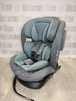 Автокресло детское Indigo Smart+ ISOFIX группа 0/1/2/3 (0-36) серый-зеленый