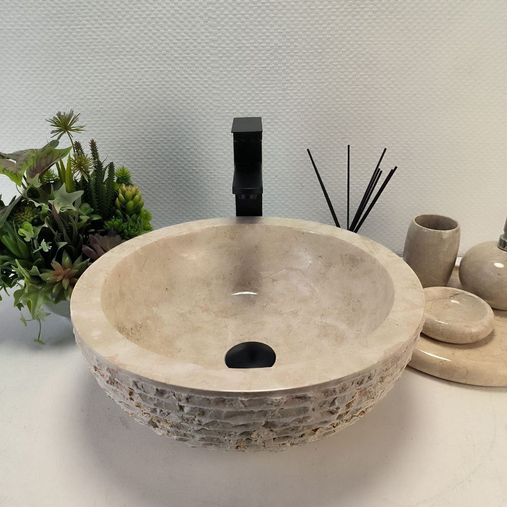 Раковина из мрамора Bowl Cream Marmo BM-62841 40*40*15 98