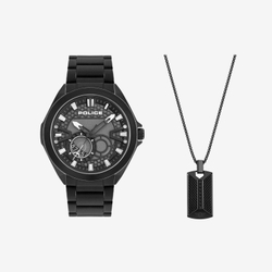 Подарочный комплект Police: мужские часы и кулон