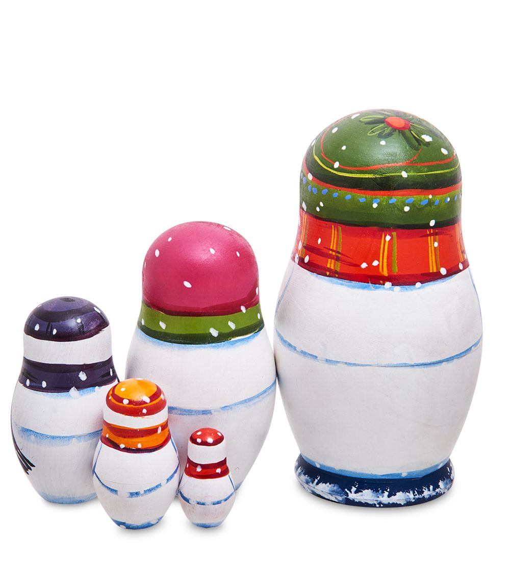 Народные промыслы МР-13/ 6-G Матрешка 5м «Снеговик»