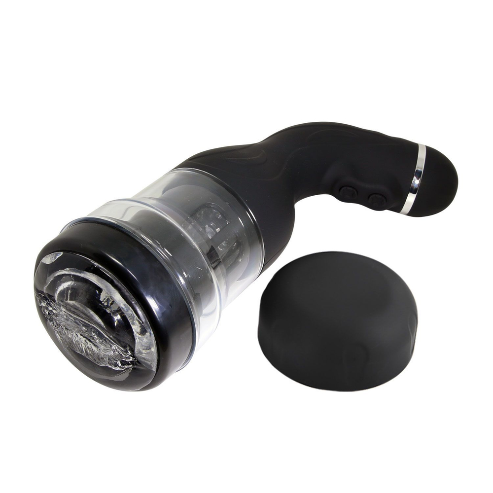 Мастурбатор-вагина с ротацией Rotation Lover (Цвет: черный)