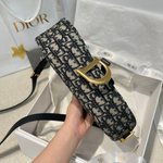 Christian Dior Medium Soft Saddle Bag with Strap