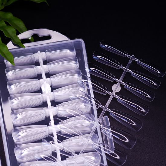 Гелевые типсы для наращивания (форма "балерина") 1 пластинка