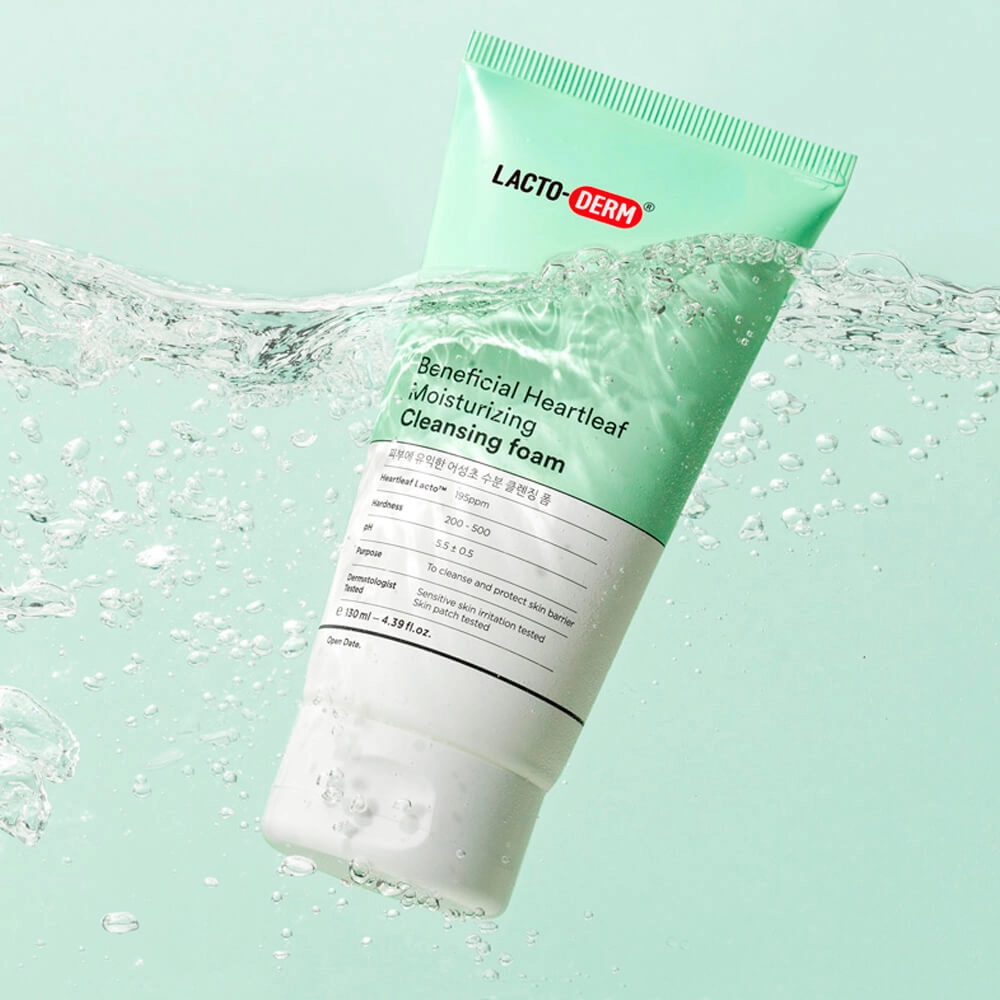 Пенка для умывания CKD Lacto Derm Beneficial Heartleaf Moisturizing Cleansing Foam 130 мл