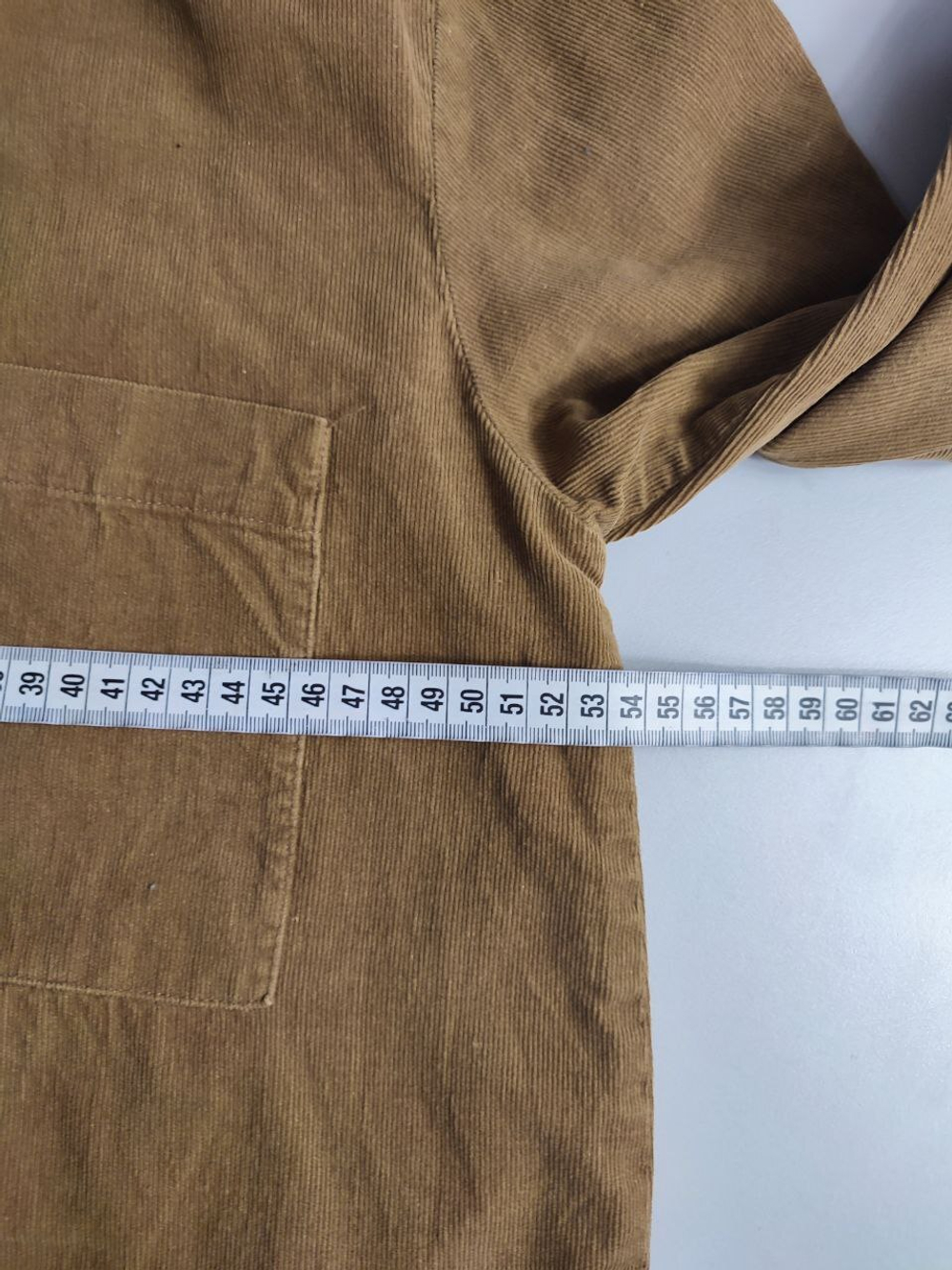 Рубашка Zara однотонная с хлопком 52 размер