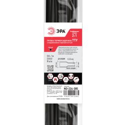 Термоусадочная трубка ЭРА NO-224-385 ТТУ нг-LS 2/1 чёрная в отрезках по 1 м. (упаковка 50 штук)
