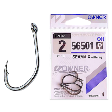 Крючок Owner с кольцом 56501 Iseama X -