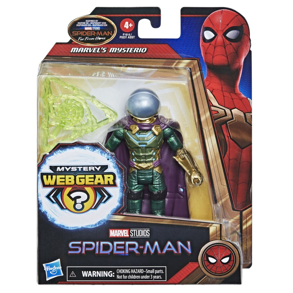 Hasbro Marvel Spider-Man - Фигурка Мистерио Mystery Web Gear 15 см с пистолетом / артикул   F0231 F1914  / GTIN 5010993823543