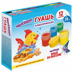 Гуашь 12цв. по 20мл. "Юный волшебник" (ЮНЛАНДИЯ) (Комплект 4шт.)