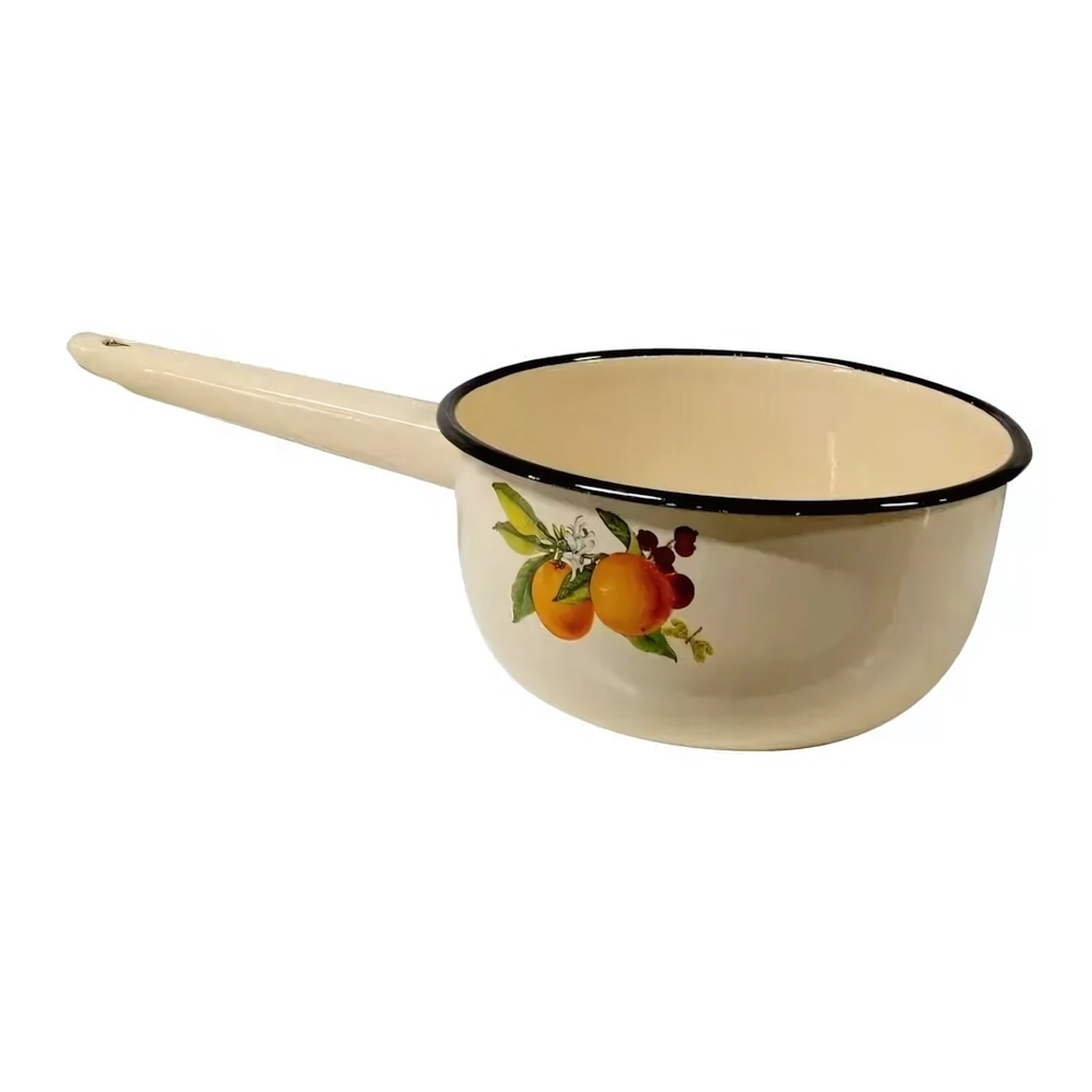 Ковш эмалированный 1,5л с рисунком