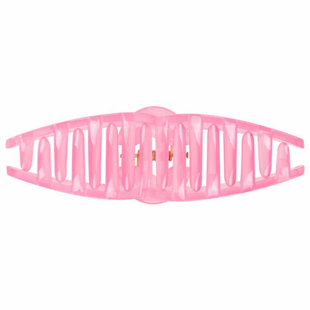 Краб для волос 11 см, глянцевый, розовый, MONTE VITA, 457007