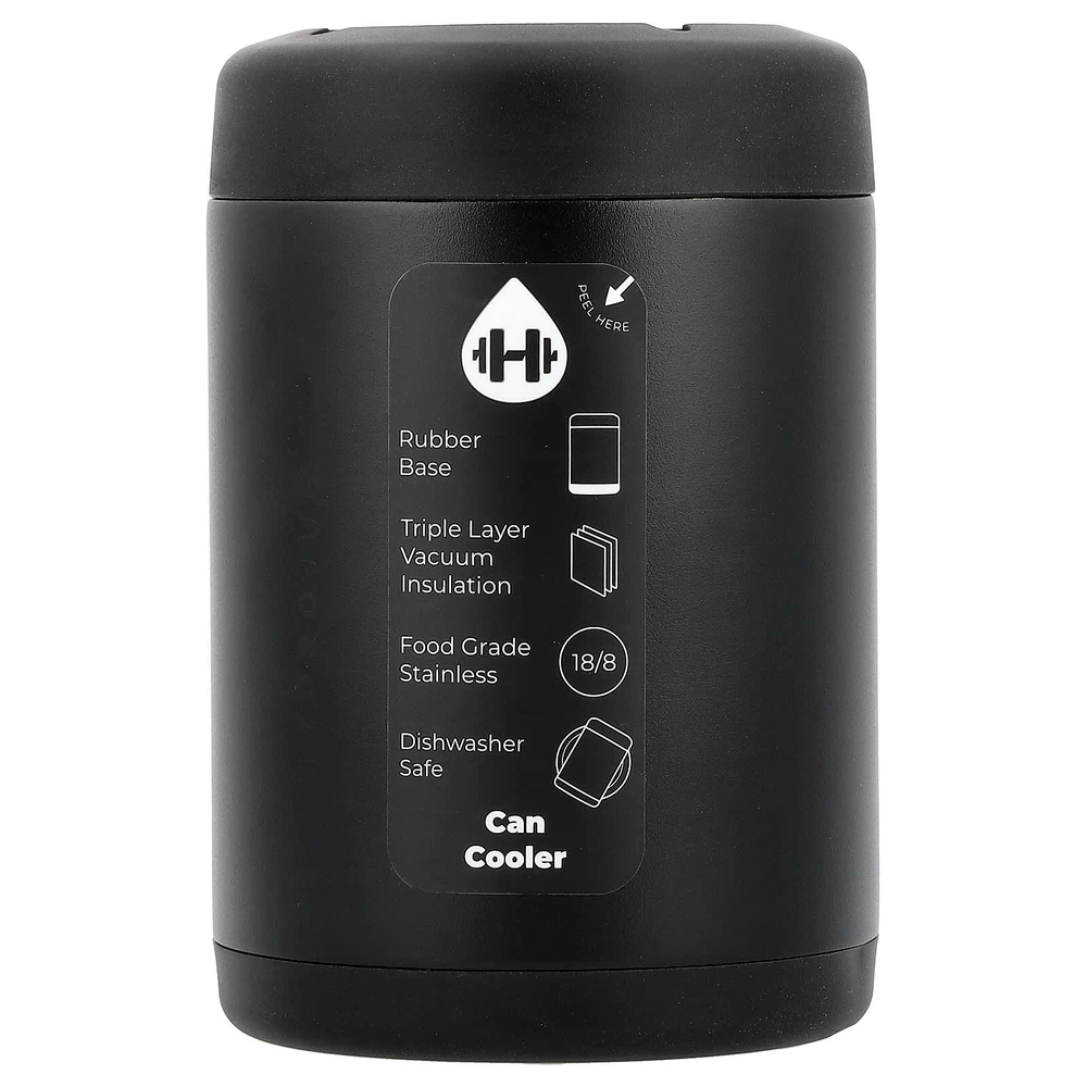 HydroJug, Охладитель для стандартных банок, черный, 12 унций