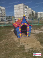 Тематическая игровая зона Сказочный домик из экопластика