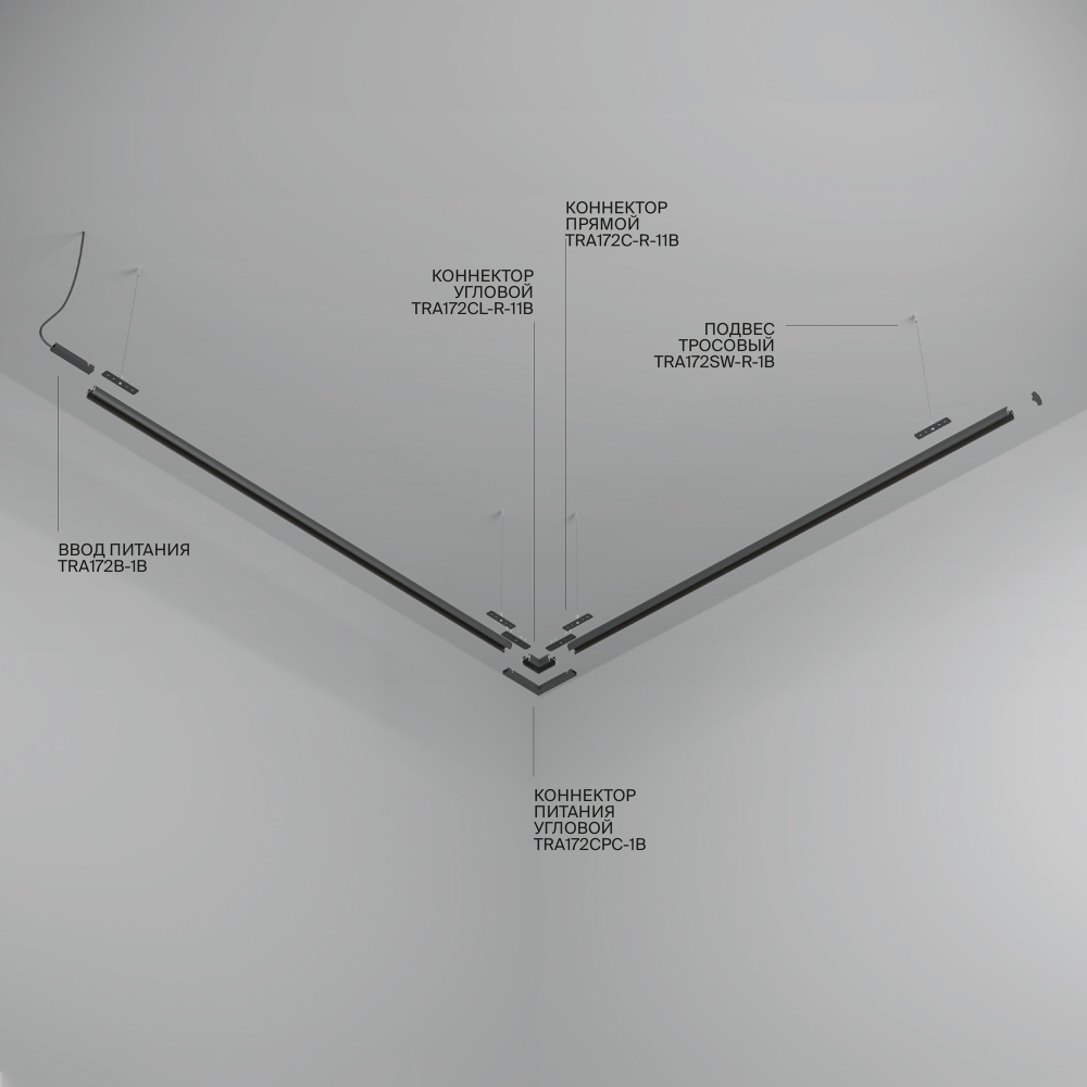 Низковольтный шинопровод Maytoni Basity TRX172-R-111B