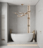 Керамогранит, Creanza, OVIEDO SILVER SOLIDO, 1200x600 мм, матовая с микрогранулами