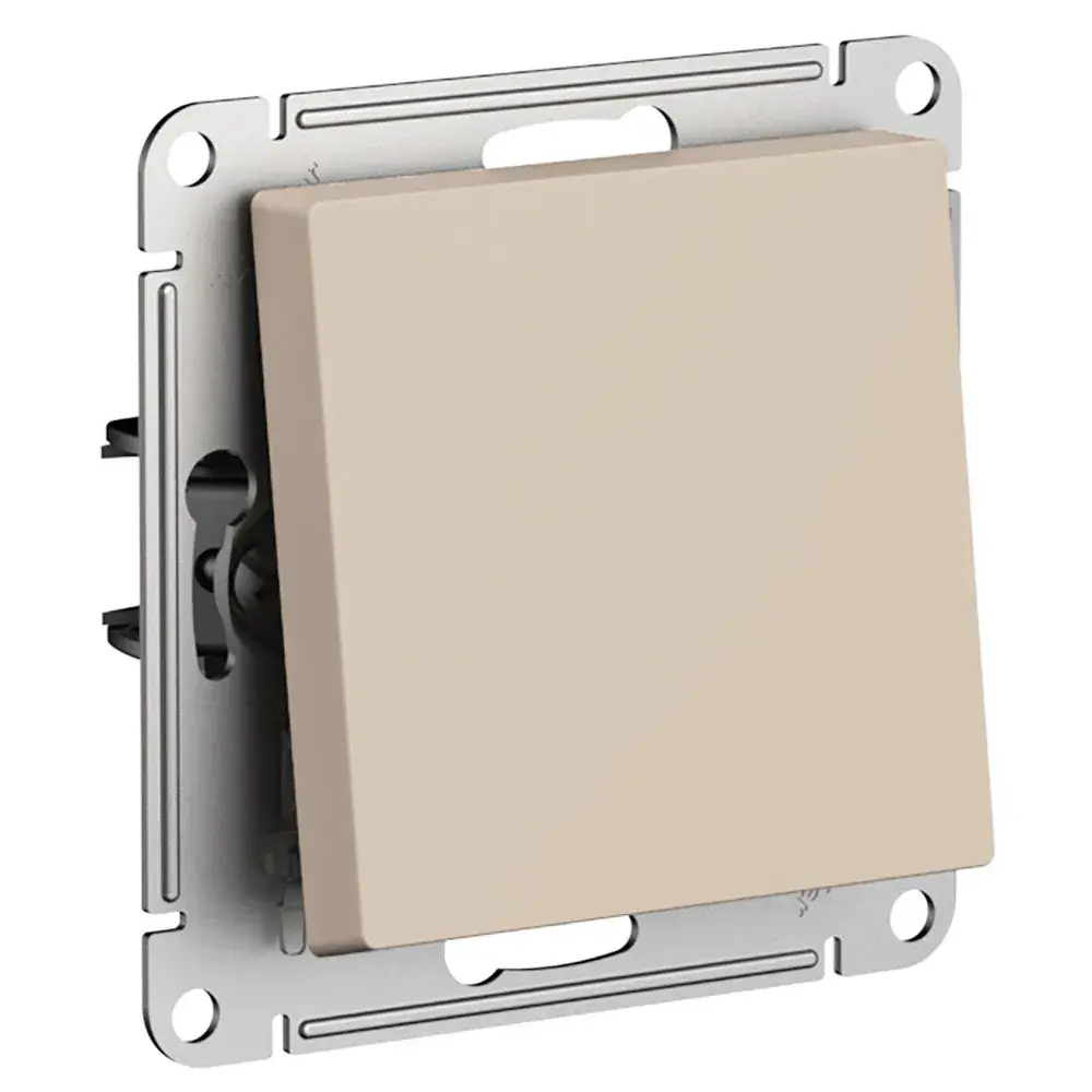 ATLASDESIGN 1-клавишный ПЕРЕКРЕСТНЫЙ ПЕРЕКЛЮЧАТЕЛЬ, сх.7, 10АХ, механизм, ПЕСОЧНЫЙ