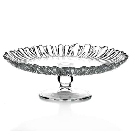 Блюдо на ножке Aurora из стекла 20.5 см