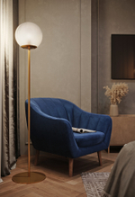 SL1190.212.01 Светильник потолочный ST-Luce Золотистый/Прозрачно-белый E27 1*60W CASSIUS