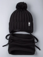 Шапка для девочек осенняя и снуд