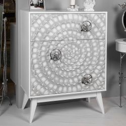 Комод Терра Птички с 3 ящиками Айс