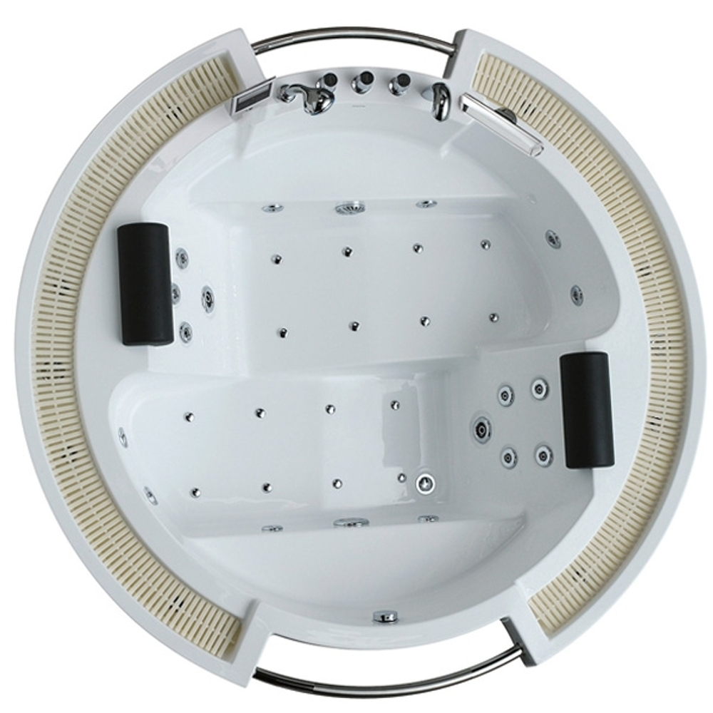 Акриловая ванна Gemy G9060 O 210х210 с гидромассажем