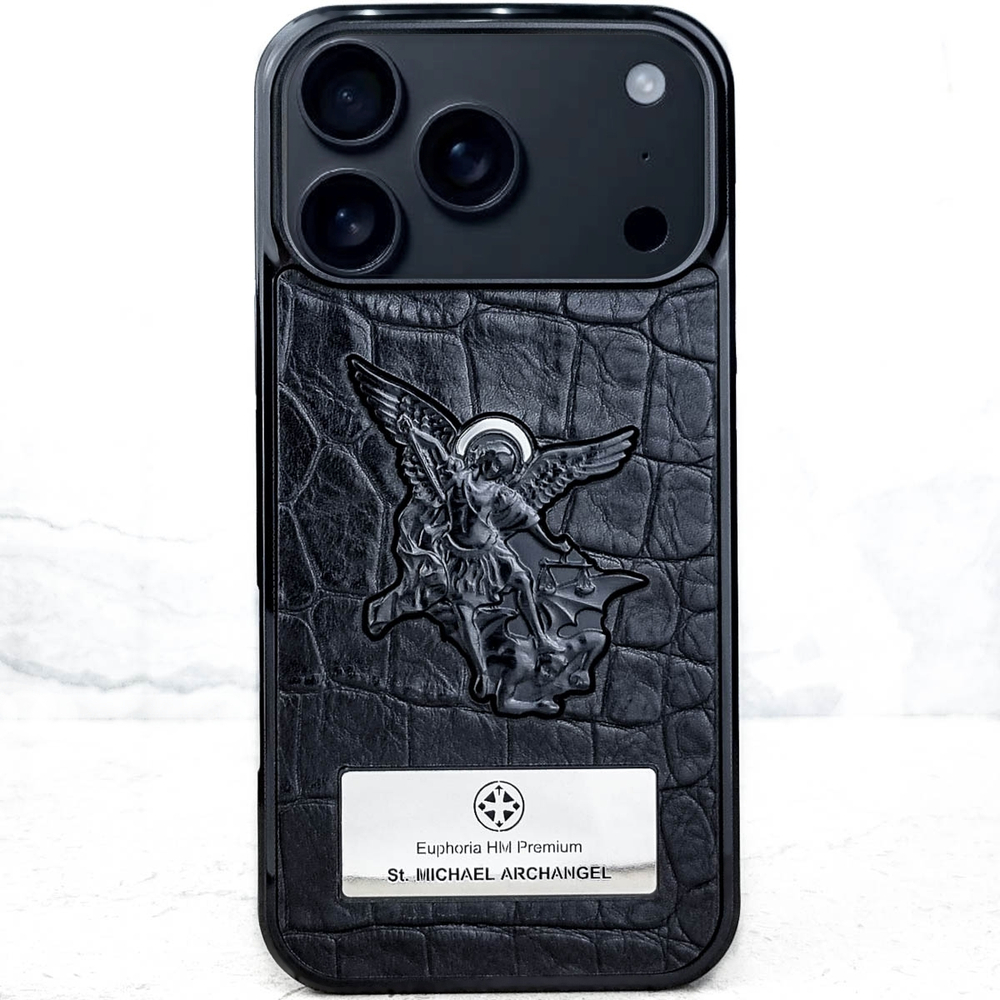 Православный чехол iPhone с Архангелом Михаилом - Euphoria HM Premium - категория премиум класс
