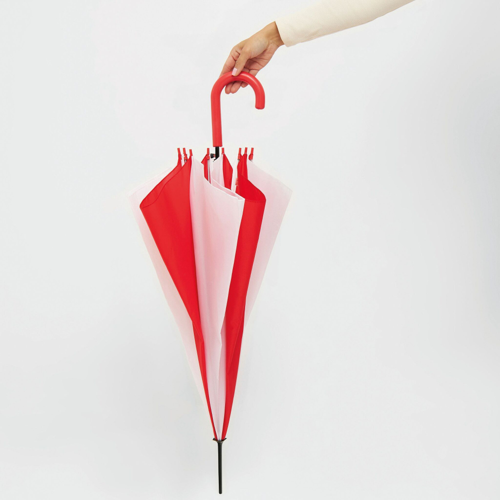 Зонтик- трость DISCO & DANCE Белый/Зелёный