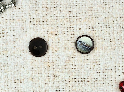 Пуговица костюмная, d 1,5 см, чёрный