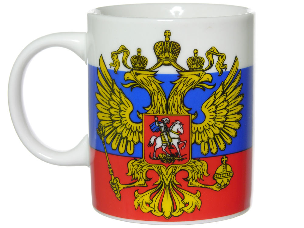 Кружка 350мл Флаг России