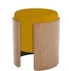 Пуф Lagom (горчичный, натуральный дуб)