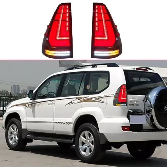 Задние фонари Тойота Ленд Крузер Прадо 120 2003-2009 V1 type ДЫМЧАТЫЕ
