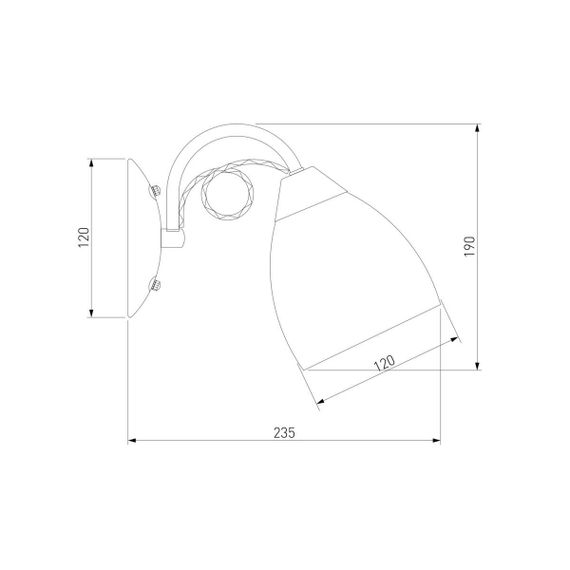 Бра Eurosvet 22415/1 хром