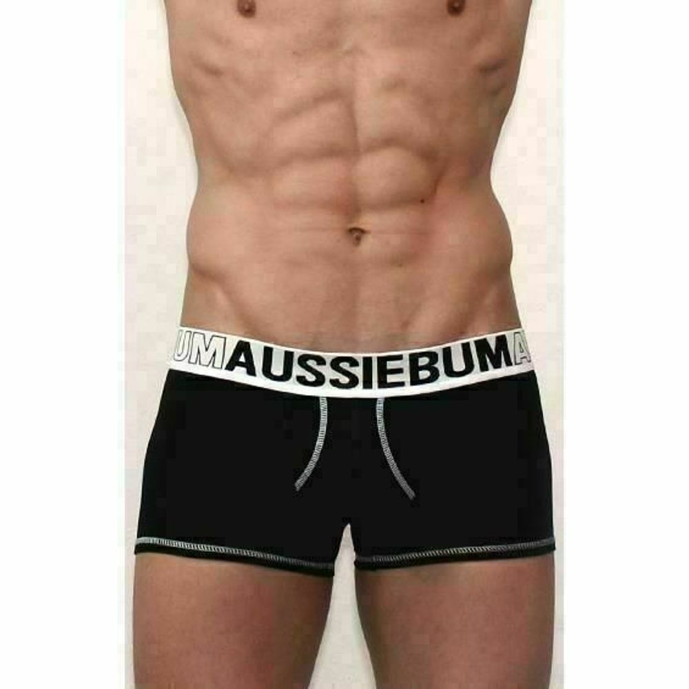 Мужские трусы боксеры Aussiebum черные AB00305