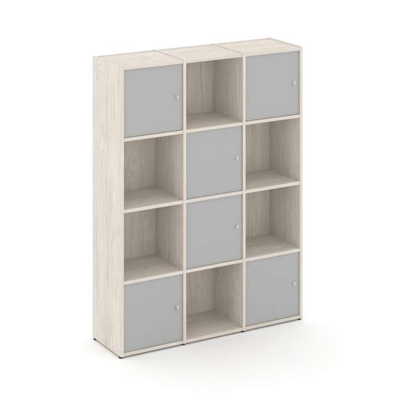 Locker plus Комплект №6 LK.K-006 Денвер Светлый/Серый 1188*350*1593