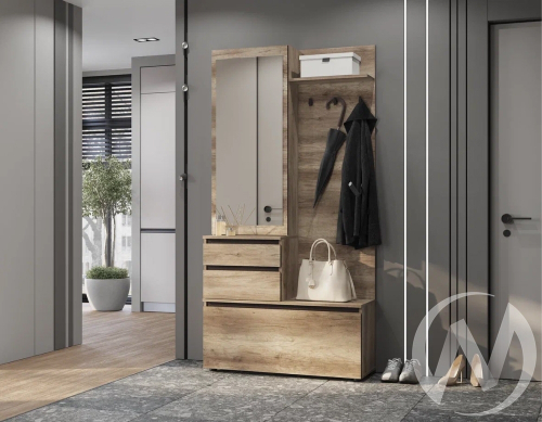 Прихожая ПР-04 МС Энигма (дуб каньон/венге)