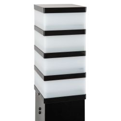 Садово-парковый светильник ЭРА ИНОКС-8410 напольный черный IP54 Е27 max60Вт | Садово-парковые светильники